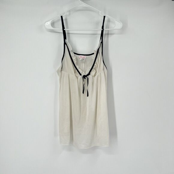 Dreamgirl White Babydoll Sheer Ruffle Front Tie - Picture 1 of 13